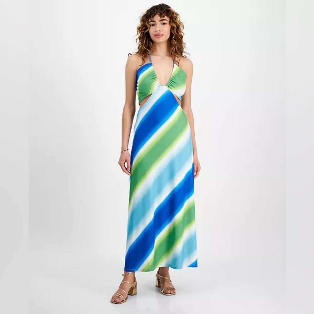 RACHEL Rachel Roy Women's Willow Side-Cutout V-Neck Dress